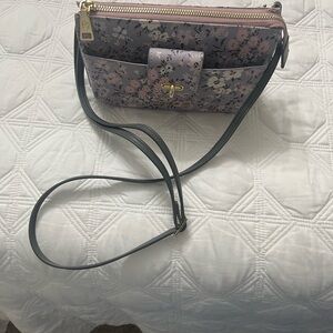 Spartina 449 Floral Crossbody Bag - Lavender and Black